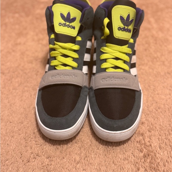 Adidas High-Tops with Lime and Black Accents - Picture 1 of 4